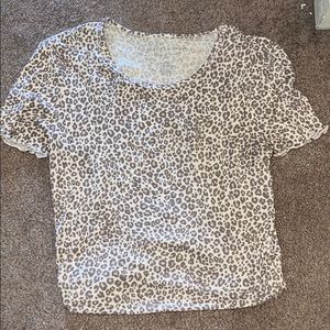 Leopard Cropped Top